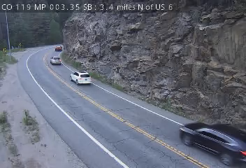 CO 119 MP 003.35 SB : 3.4 miles N of US 6