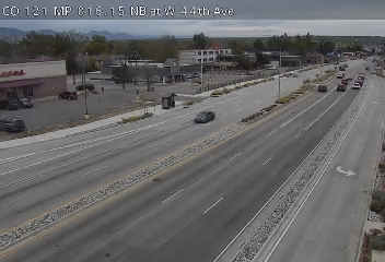 Live traffic camera: CO 121 MP 016.15 NB at W 44th Ave