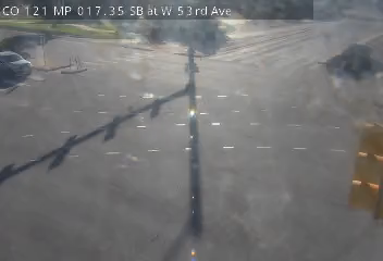 CO-121 webcam at W 53rd Ave in Wheat Ridge, Colorado, milepost 17.35