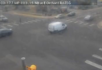 CO-177 & E Orchard Rd traffic camera, view north, Littleton, Colorado