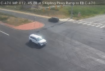 C-470 & EB C-470 traffic camera, view east, Littleton
