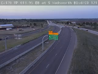 C-470 MP 013.95 EB at S Wadsworth Blvd/CO 121
