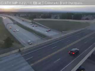 C-470 MP 022.10 EB at S Colorado Blvd