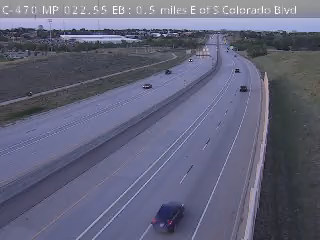 C-470 MP 022.55 EB : 0.5 miles E of S Colorado Blvd