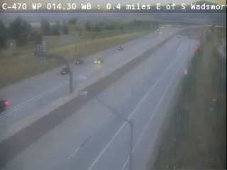 C-470 MP 013.40 WB : 0.4 miles E of S Wadsworth Blvd/CO 121
