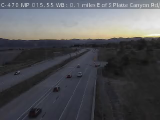 C-470 MP 015.55 WB : 0.1 miles E of S Platte Canyon Rd/CO 75