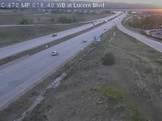 C-470 MP 018.40 WB at Lucent Blvd