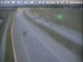 C-470 MP 021.65 WB : 0.6 miles E of S University Blvd/CO 177