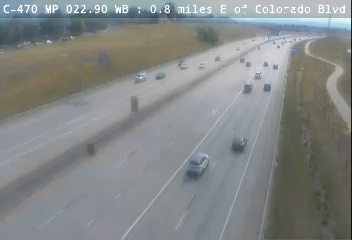 C-470 & Colorado Blvd traffic camera, view west, Littleton