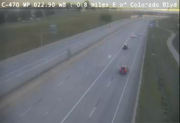 C-470 MP 022.90 WB : 0.8 miles E of Colorado Blvd