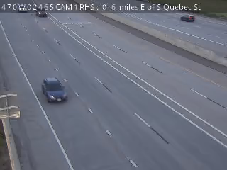 C-470 MP 024.65 WB : 0.6 miles E of S Quebec St