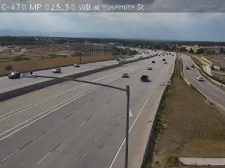 C-470 & S Yosemite St traffic camera, view west, Parker