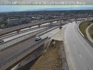 C-470 & WB C-470 traffic camera, view west, Parker