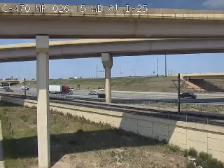 C-470 & I-25 traffic camera, view west, Parker, Colorado