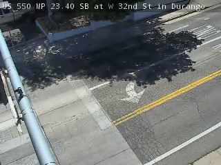 US-550 & W 32nd St traffic camera, view south, Durango, Colorado